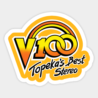 V100 - Topeka's Best Stereo 80s Sticker